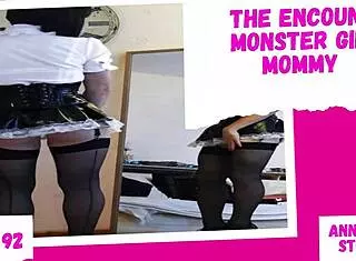 Is the alien monster girl mommy dominating her slave in the cage? Uncensored femdom action!