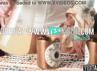 Two Handymen Rail Petite Milf Wife's Big Ass In Doggystyle And Cunilingus With Monster Cock