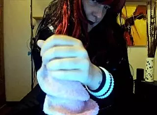 Italian girl worships dirty socks in lingerie