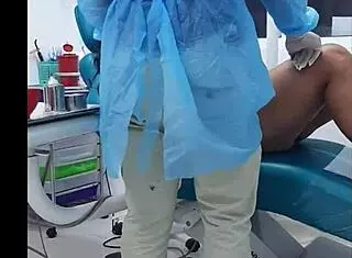 My dentist appointment ended with his big cock in my mouth