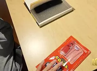 He makes her suck his penis for sweets then they fuck secretly at the gym.