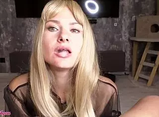 Sexy secretary passionately sucks boss's big cock and plays with cum before swallowing