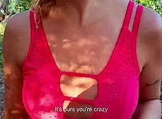 Hey, I met this hot country girl on the street and we headed to the woods for some wild muff diving and cum on ass action!