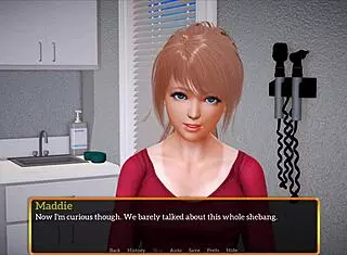 My new family plays games together.