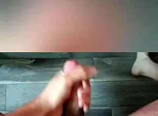 I compiled my solo play with big black cock penetrating and getting slapped in bathroom