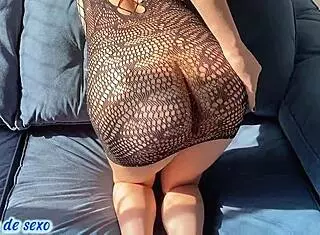 Cute Brazilian cries during sheer anal with father-in-law.