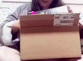 unboxing anal toys and wet look clothes feels so exciting