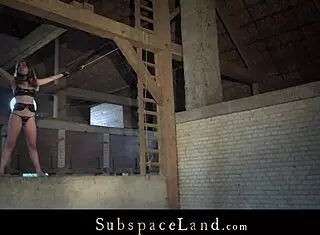 Rough fuck in bondage with big cock domination