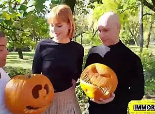 pumpkin crushed cum slave dolly faces vengeful gangbang with porno dan in wild homemade action.