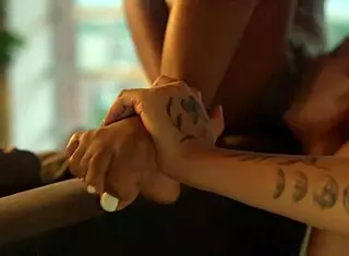 seducing my roomie while she’s on virtual sex call.