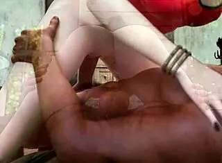 Milf sucks big cock in 3D hentai gameplay