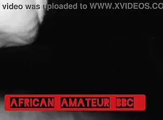 ebony couple having rough homemade sex with big black cock