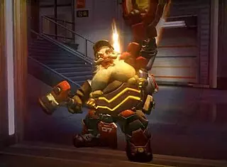 tall swedish lady with big tits gets her ass fucked by midget in softcore scene 😈