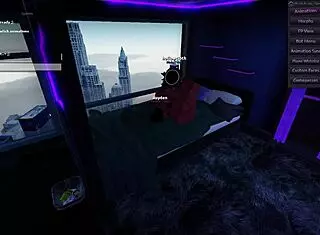 Two hot demons passionately having sex in the bedroom