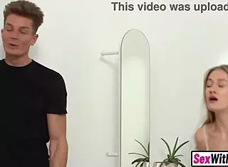 masturbating teen stepsis craves stepbro's big cock