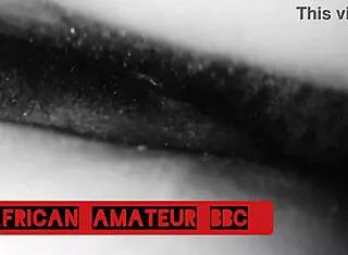 ebony couple having rough homemade sex with big black cock