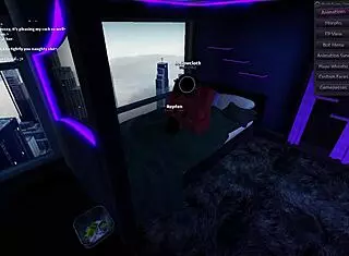 Two hot demons passionately having sex in the bedroom