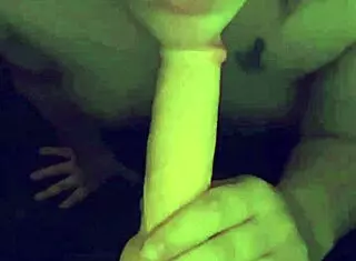 I love sucking on this big dildo every day