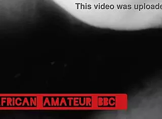 ebony couple having rough homemade sex with big black cock