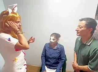 i fucked the doctor's big tits wife without control