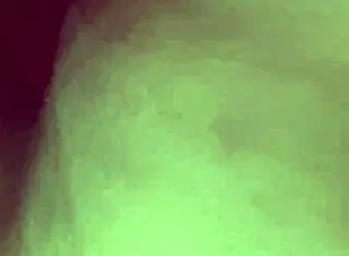 I saw my chubby girlfriend naked on the bed and just had to cum all over her