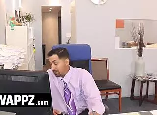 horny stepdads swap teen 18+ stepdaughters for office 4some fun