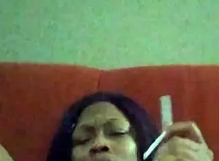 Ebony Girl with Hairy Body Makes Herself Creamy in Casual Solo Session