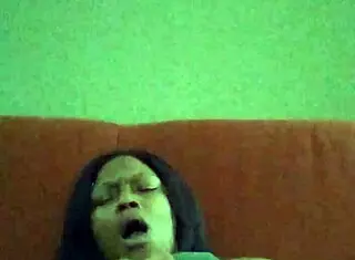 Ebony Girl with Hairy Body Makes Herself Creamy in Casual Solo Session