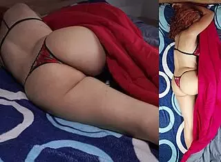 Hot wife rides cowgirl with big tits moaning