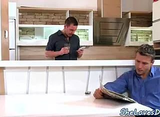 European Glamcore Trio Engages In Double Penetration And Anal Doggy In Bedroom