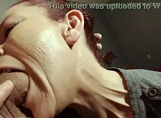 Intense facefuck on friend's stepmom