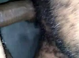 in the hood, this black queen takes that fat cock deep in her wet pussy