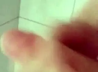 bathroom fun with bisexual masturbation and cumshot