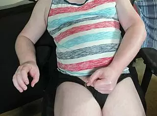 red head lubes up cock to masturbate and edge