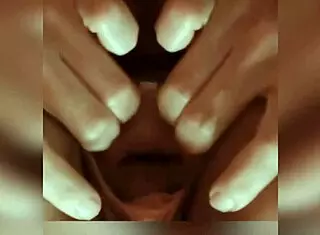 huge gaping cunt gets stretched by fingers and hands