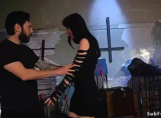 Male ghosts dominate and fuck the possessed babe in hardcore interracial orgy