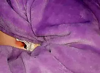 Milf in lingerie jerks cock, licks every drop from cunt