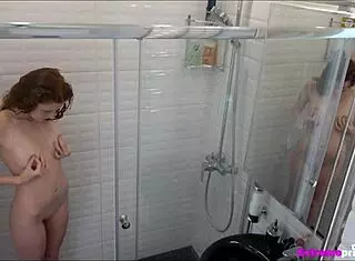 Stepdaughter Fingers Her Tight Shaved Pussy On Hidden Cam