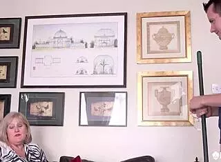 Bbw Catherine Strips Naked for Sam Bourne in Agedlove Scene