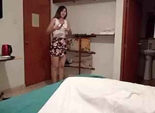 Friend's girlfriend thanks me with oral and tight pussy action.