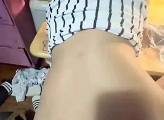 She invites ex classmate to room