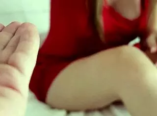 stepmom and stepson engage in homemade roleplay after massage