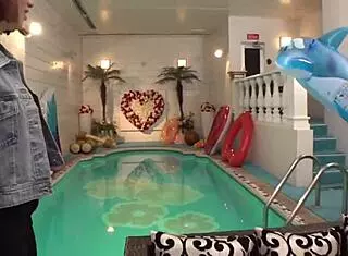 Nozomi's pool blowjob leads to intense squirting sex