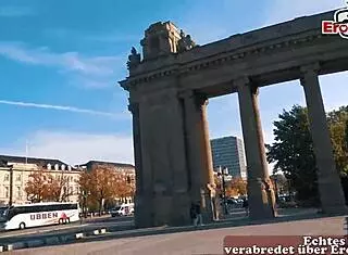 Echtes Deutsches Blind Date Auf Der Stra�e Mit D�nner Blonder Milf Schlampe