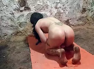 Dildo punch game with stretching and big ass toys.