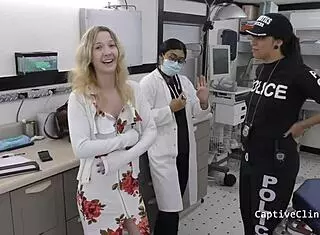 Campus PD Stacy Shepard Spreads in Backstage Fetish Scene