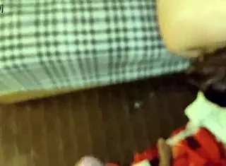 My beautiful whore gasps with my cock down her throat