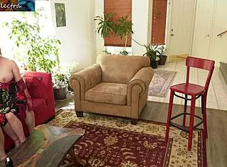 Blonde teaches stepson anal with plump asshole