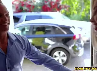 Stepdad Whips Out His Cock And Make Jade Nile Suck It Deep In Her Throat