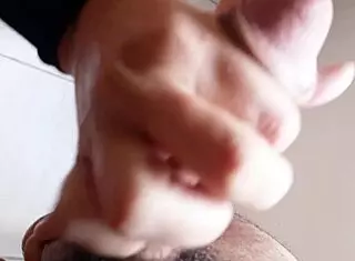 She craves cum in her mouth, so I gave her a huge load. Want to see her swallow it?